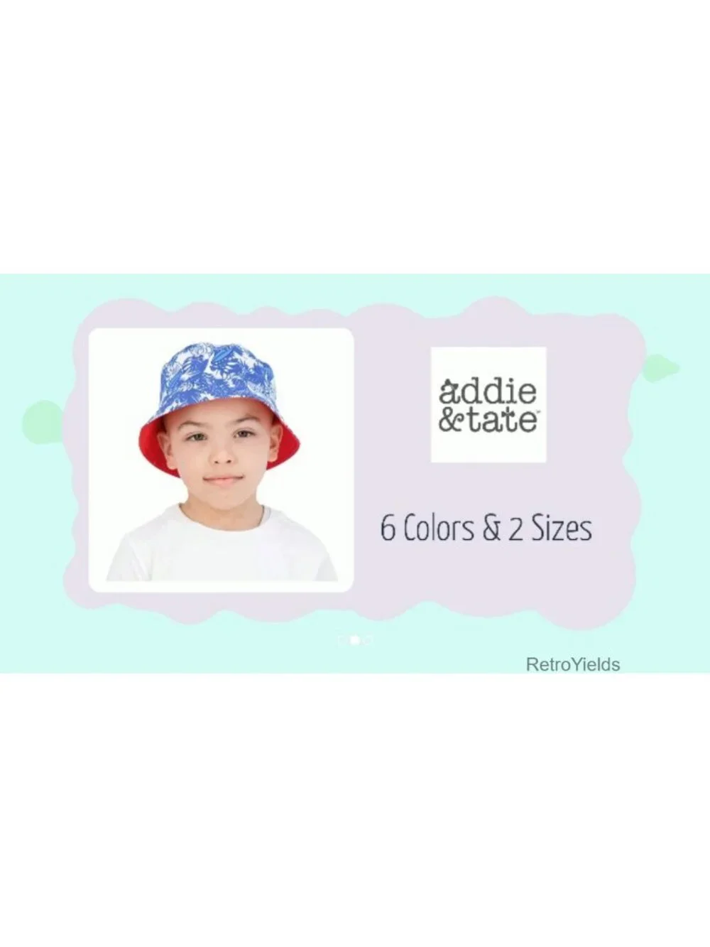 Reversible Microfiber Kids Bucket Hat with UPF 50 Sun Protection